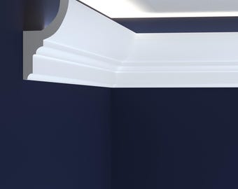 Led Ceiling Light Molding, accent wall trim, flat skirting baseboard, Each is W7' / 240cm