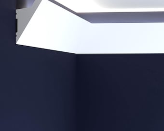 Geführte Deckenlichtleiste, Akzentwandleiste, flache Sockelleiste, Jeder ist W7 '/ 240 cm