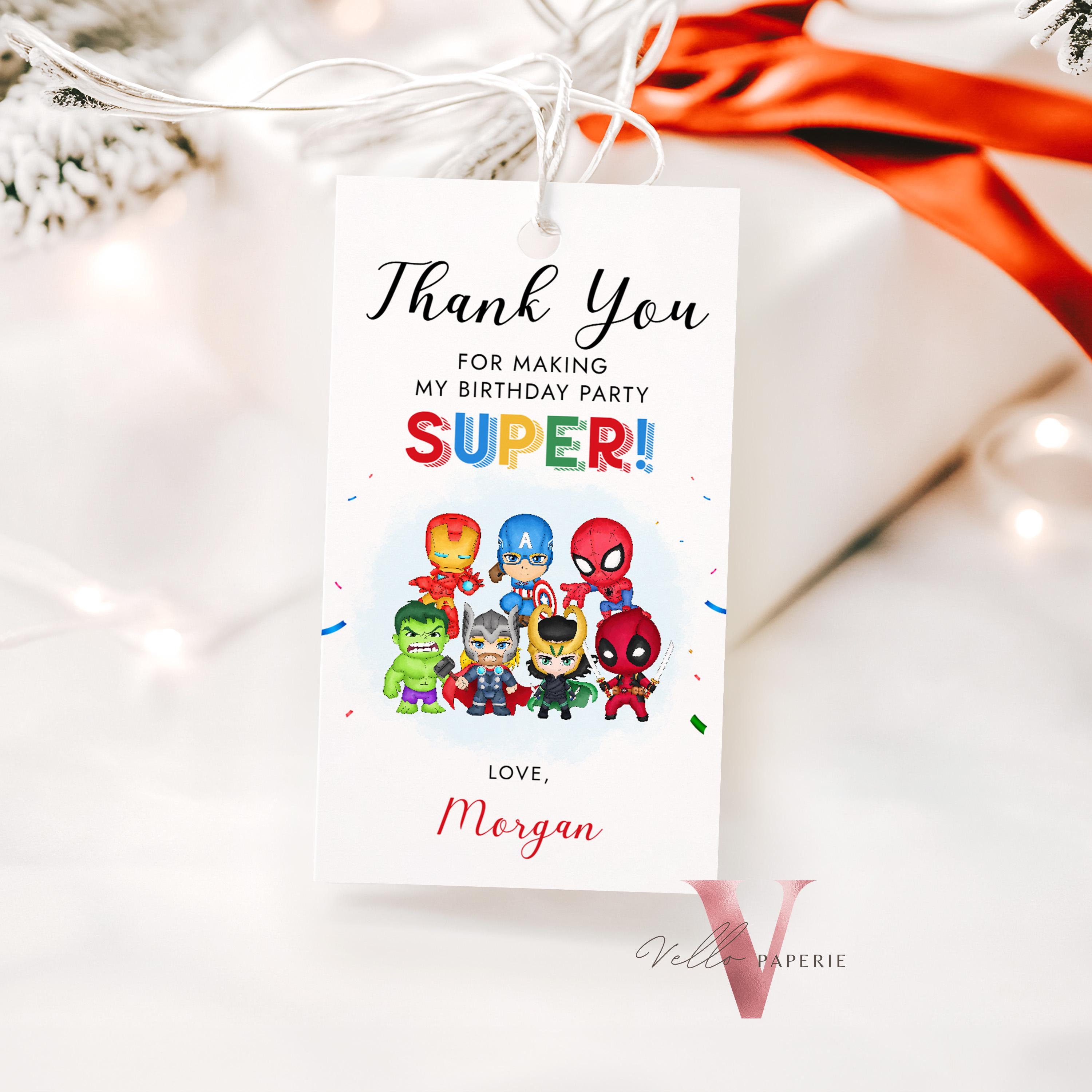Ready To Write Childrens Thank You Cards - Superheroes Party - Pack Of 10 - View #9