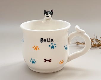 Custom pet mug personalized pet mug custom mug/Personalized Dog and Cat Ceramic Gift For Dog Owner/ceramic peekaboo/hidden animal coffee mug