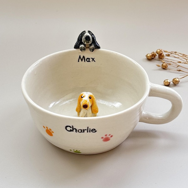 Custom Pet Mug Personalized Dog and Cat Ceramic Gift For Pet Lovers/Personalized pet mug/hidden animal coffee cup/Custom Dog Mug Gifts