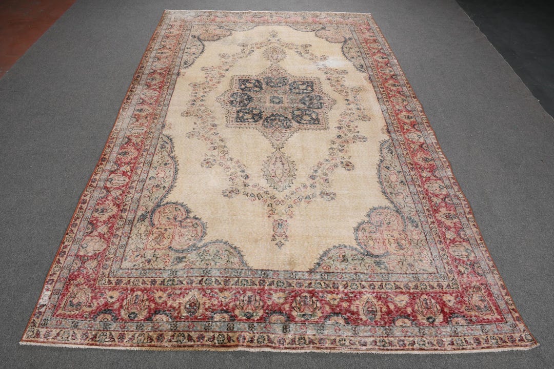 ヴィンテージ トルコ絨毯 207 x 332 cm 7 x 11 フィート - Etsy 日本