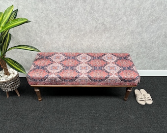 Upholstered Bench, Ottoman Benches, Modern Bench, Wooden Bench, End Of Bed Bench, Handmade Furniture, Vanity Pouf Stool, Entryway Bench,