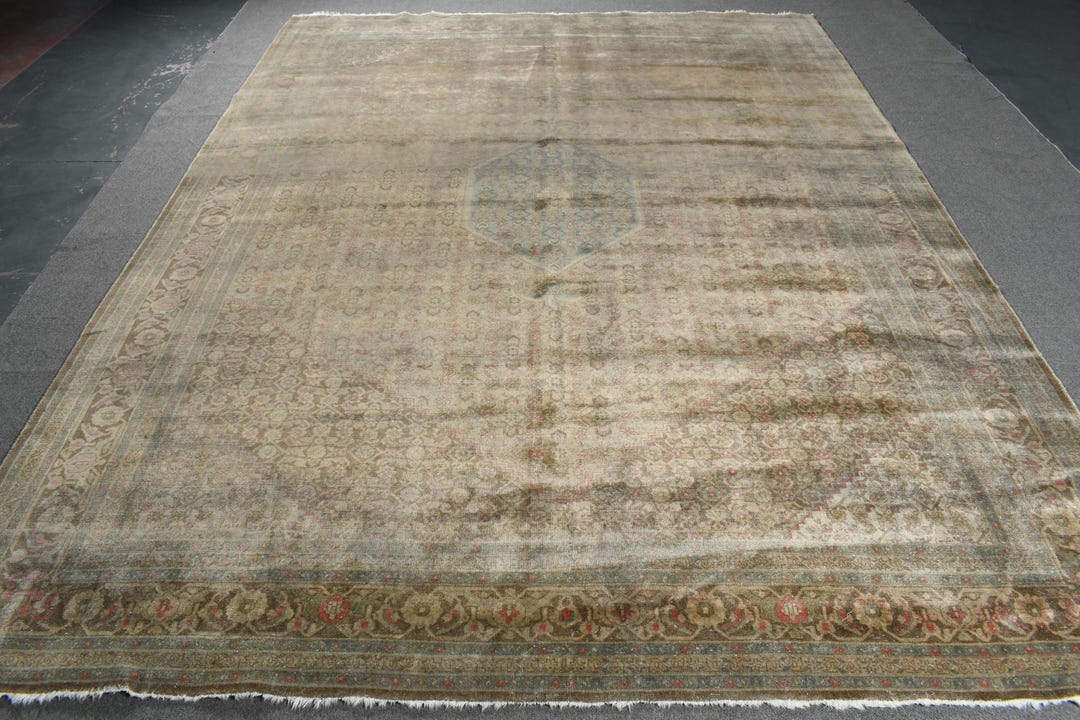 Turkish Rug, 10x14 Oversize Rugs, Vintage Rug, Mahal Rugs, Rugs for ...