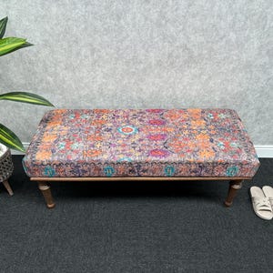 Upholstered Bench, Ottoman Benches, Modern Bench, Wooden Bench, End Of Bed Bench, Handmade Furniture, Vanity Pouf Stool, Entryway Bench