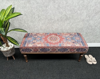 Upholstered Bench, Ottoman Benches, Modern Bench, Wooden Bench, End Of Bed Bench, Handmade Furniture, Vanity Pouf Stool, Entryway Bench,