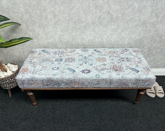 Upholstered Bench, Ottoman Benches, Modern Bench, Wooden Bench, End Of Bed Bench, Handmade Furniture, Vanity Pouf Stool, Entryway Bench,