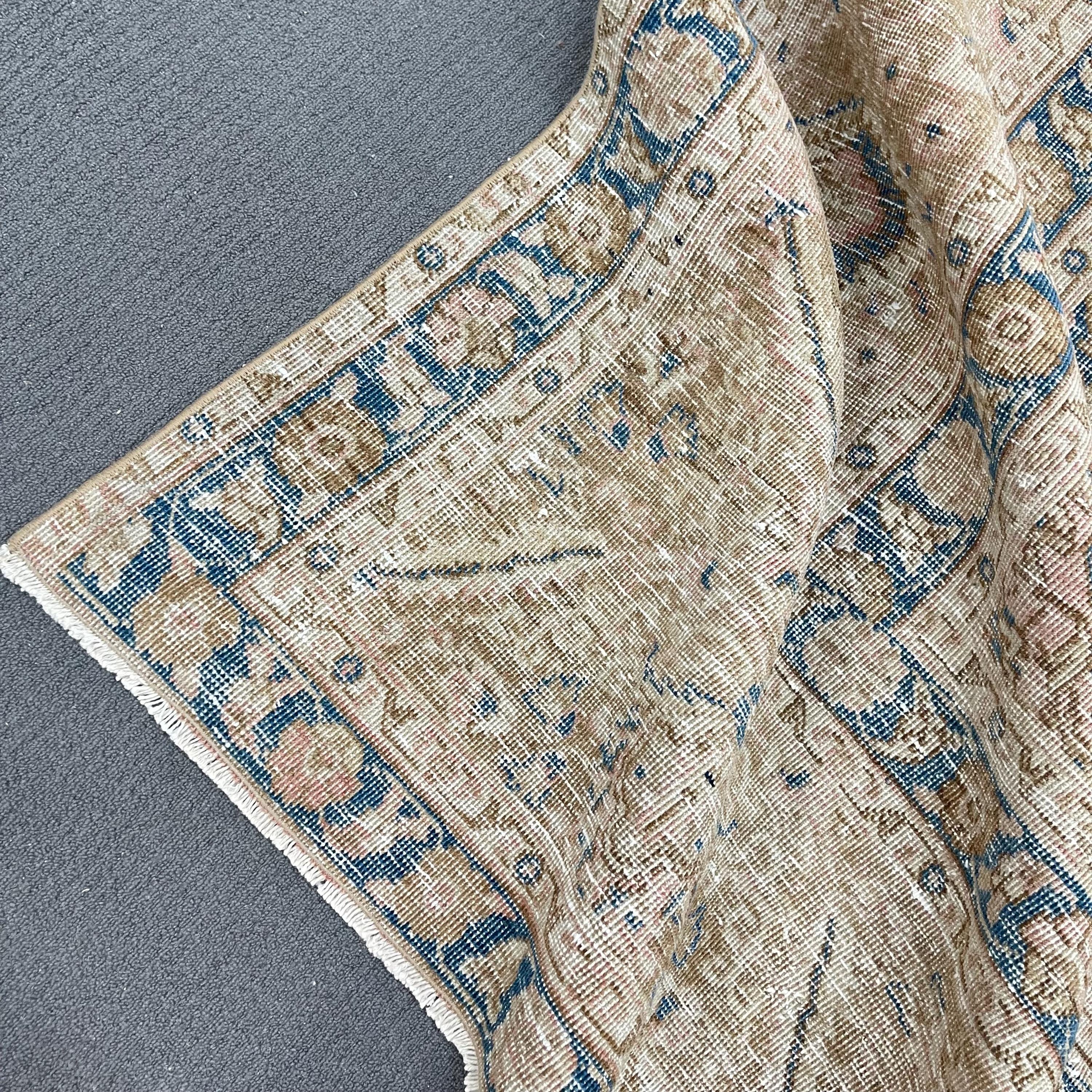 11x13.8 Ft Oversize Turkish Vintage Rug, Pink Bordered Wool Rug - Etsy