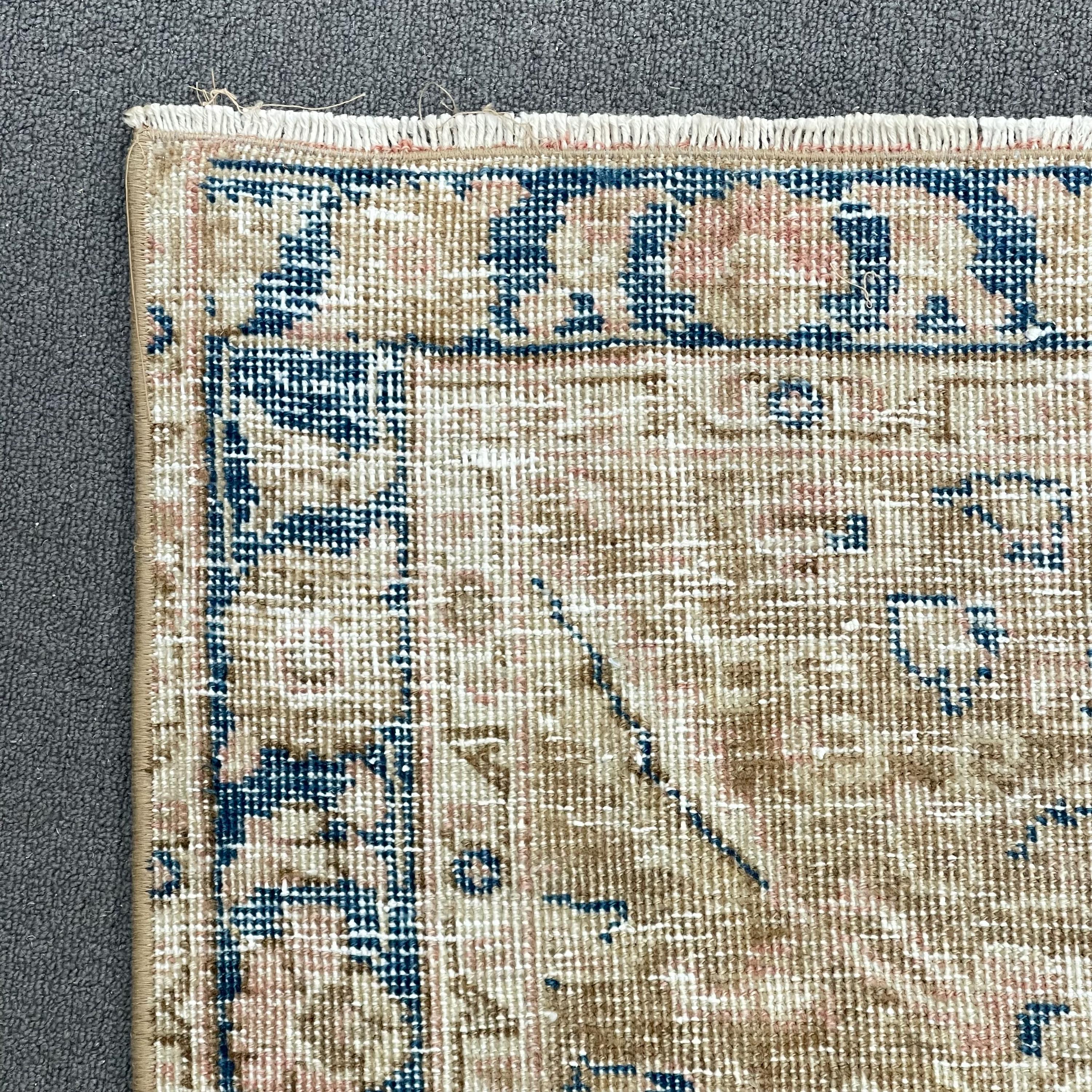 11x13.8 Ft Oversize Turkish Vintage Rug, Pink Bordered Wool Rug - Etsy