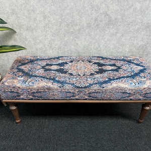 Upholstered Bench, Ottoman Benches, Modern Bench, Wooden Bench, End Of Bed Bench, Handmade Furniture, Vanity Pouf Stool, Entryway Bench