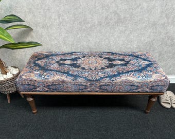 Upholstered Bench, Ottoman Benches, Modern Bench, Wooden Bench, End Of Bed Bench, Handmade Furniture, Vanity Pouf Stool, Entryway Bench