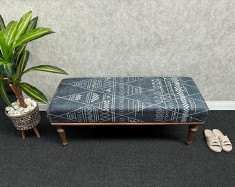 Upholstered Bench, Ottoman Benches, Modern Bench, Wooden Bench, End Of Bed Bench, Handmade Furniture, Vanity Pouf Stool, Entryway Bench
