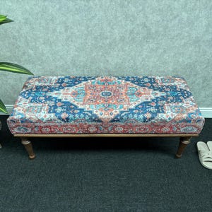 Upholstered Bench, Ottoman Benches, Modern Bench, Wooden Bench, End Of Bed Bench, Handmade Furniture, Vanity Pouf Stool, Entryway Bench,