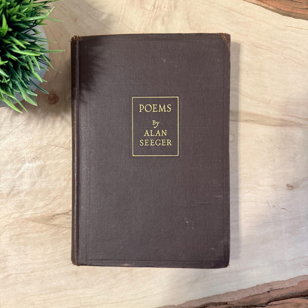 1916 Poems by Alan Seeger: Authentic Antique Book - Etsy