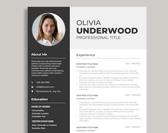 Cv Examples 5 Pages Professional Executive Resume Template 5 Pages | CV Template + Cover ...