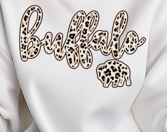Buffalo Leopard Print Crewneck Sweatshirt | Buffalo Football, Buffalo Bills Sweatshirt, Bills Hoodie, Buffalo Apparel, Buffalo Sweatshirt