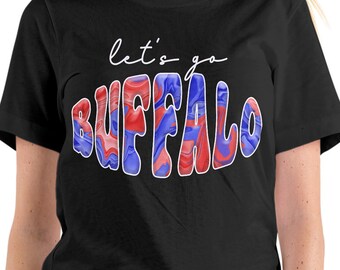 Let's Go Buffalo Swirly T-shirt | Buffalo Football, Buffalo Bills Shirt, Bills T-Shirt, Buffalo Football T-Shirt, Buffalo Shirt
