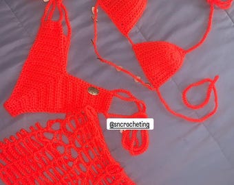 gehäkelte Bikini Set