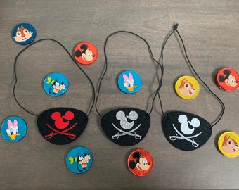 Pirates eye patch; Disney inspired