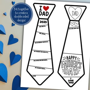 Alles über meinen Vater zum Ausdrucken, Vatertagsfragebogen, Vatertagsgeschenk, Geschenk für Vater von Kind, Ich liebe Vater, Vatertagsgeschenk, Ich liebe Vater, Vatertagsgeschenk