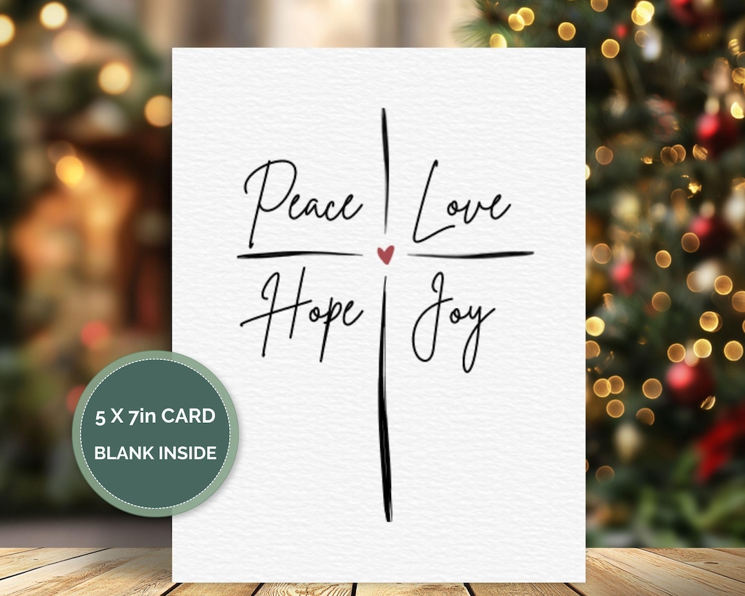 Printable Christmas Greeting Card, Christian Christmas Card, Merry ...