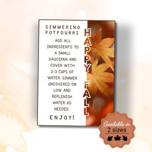 Herbstliches Topf-Potpourri als Geschenkanhänger, Geschenkanhänger für herbstliches Topf-Potpourri, Geschenkidee für Lehrer, Nachbarn, Kollegen, Gastgeber und Kunden im Herbst