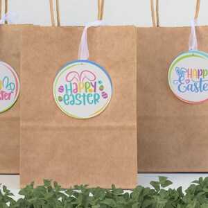 Happy Easter Gift Tags, Printable Easter Treat Bag Tags, Easter Basket Tag, Easter Bunny Cookie Tags, Kids Easter Treat Tags, Appreciation
