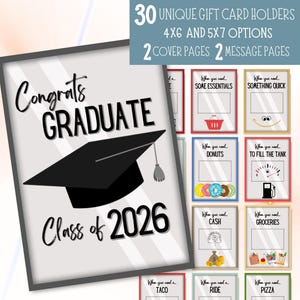 Graduation Gift Card Book, College Gift Card Holder Bundle, College Survival Book, Congratulations Graduate, Class of 2026 Care Package