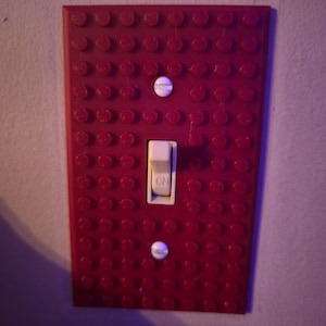 Red brick light cover single switch