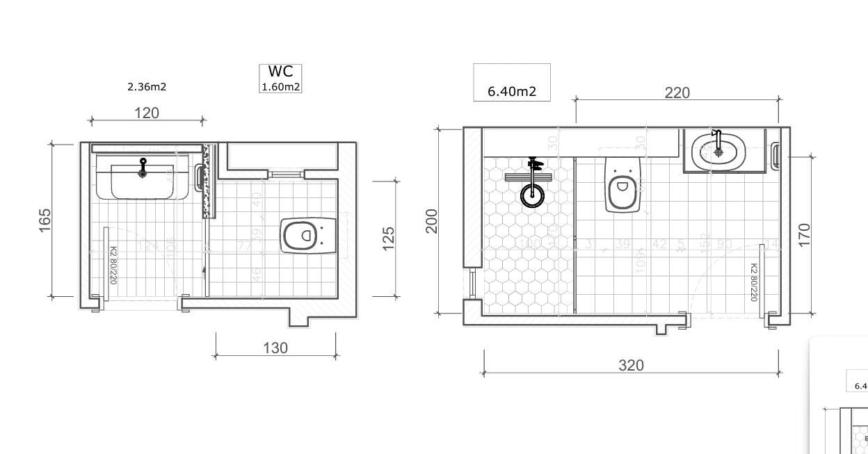 Printable Bathroom Floor Plans | Architectural Design Blueprint | Custom Bathroom Layouts | Modern Bathroom Plans PDF Download