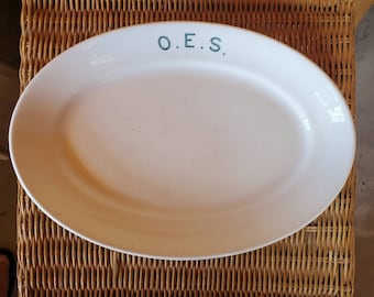 Antique Eastern Star OES serving dish 1909