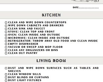 Ultimate Cleaning Checklist - Printable PDF for a Sparkling Home! Home Cleaning Schedule, House Chore List, Cleaning Printable Checklist