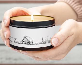 Laura Ingalls Wilder Candle: Evergreen Scented, Hand-Poured in USA