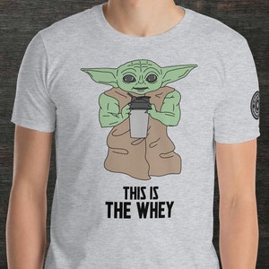 This is the Whey Grogu Mandalorian Short-Sleeve Unisex T-Shirt