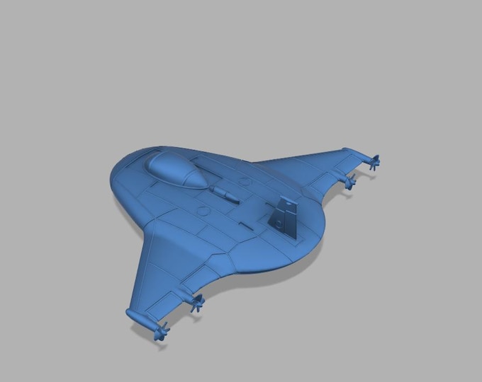 Manta Ray UUV - model -  15mm 20mm 28mm scale
