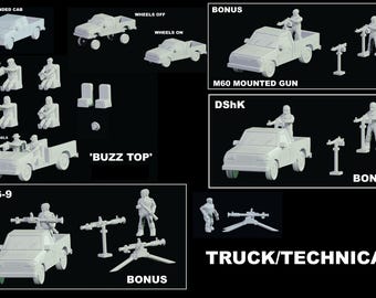 Technical, SUV  - 15mm 20mm 28mm, modern wargaming, IIIWW, wargaming, model, post apo, technicals war