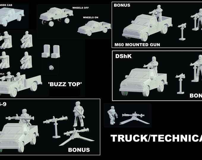 Technical, SUV  - 15mm 20mm 28mm, modern wargaming, IIIWW, wargaming, model, post apo, technicals war