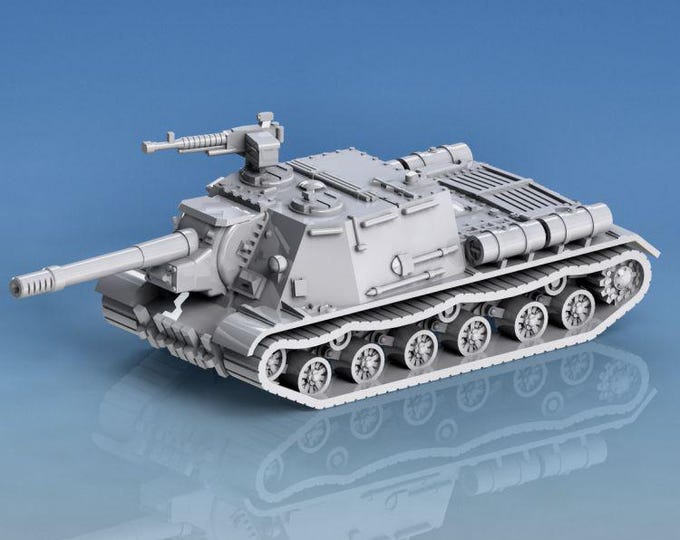 ISU-152 – 15mm 20mm 28mm WWII , Polish People's Army , bolt action,  flames of war, wargaming, model, Polish Army, Poland