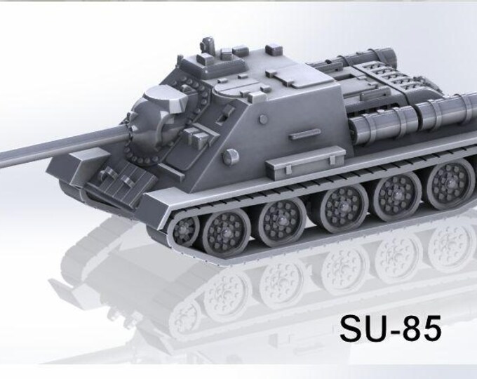 SU-85  – 15mm 20mm 28mm WWII , Polish People's Army , bolt action,  flames of war, wargaming, model, Polish Army, Poland