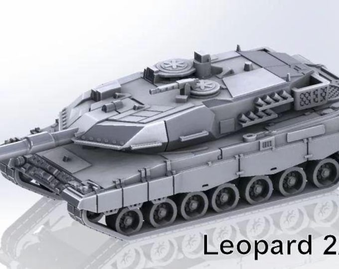 Leopard 2 A5 15mm 1/100 tank model