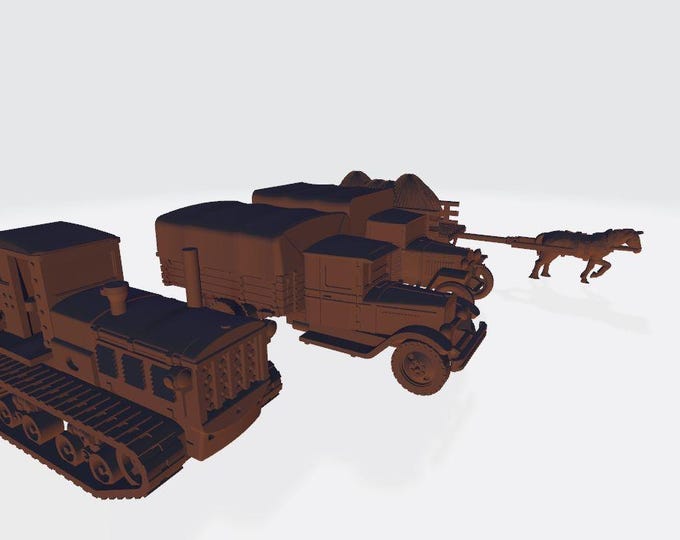 Soviet Village Vehicles  – 4 models - 15mm 20mm 28mm