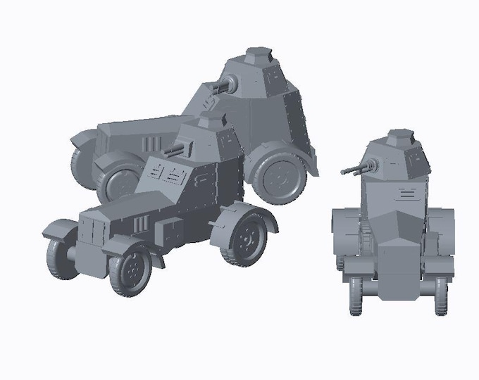 5x Wz.34 15mm or 20mm or 28mm  scale model Poland IIWW World War II
