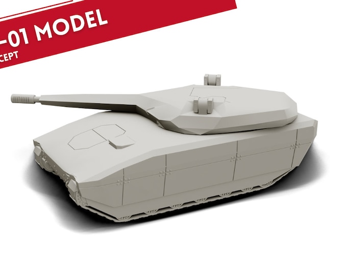 PL01 Concept  15mm 1/100 scale vehicle model 3D