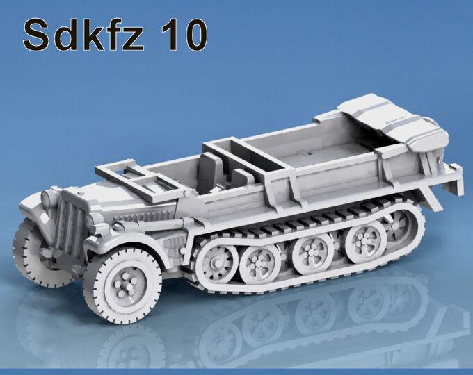 Sd.Kfz.  10 15mm 20mm 28mm flames of war, bolt actio, wargaming IIWW, wargaming, model