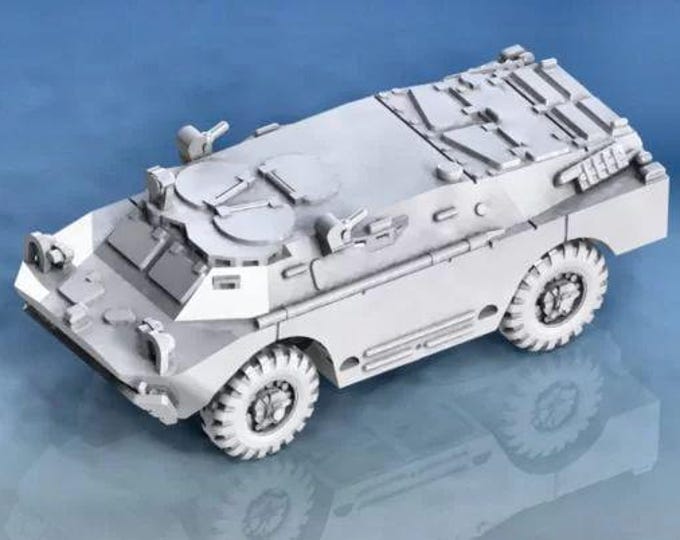BRDM-2 9M14M AT-3 Sagger/Maultka closed 15mm or 20mm or 28mm  scale model