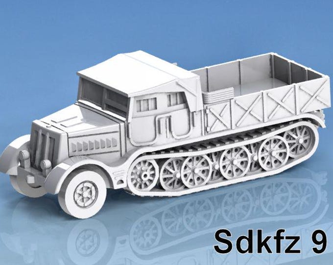 Sd.Kfz.  9  -15mm 20mm 28mm flames of war, bolt actio, wargaming IIWW, wargaming, model
