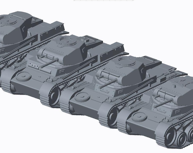 PzKpfw II Ausf. A B C D  Panzerkampfwagen II  Panzer II -  15mm 20mm 28mm flames of war, bolt action,