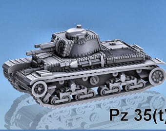 PzKpfw 35(t) - Panzerkampfwagen 35(t) - Panzer 35 (t) -  15mm 20mm 28mm flames of war, bolt action, wargaming IIWW, wargaming, model