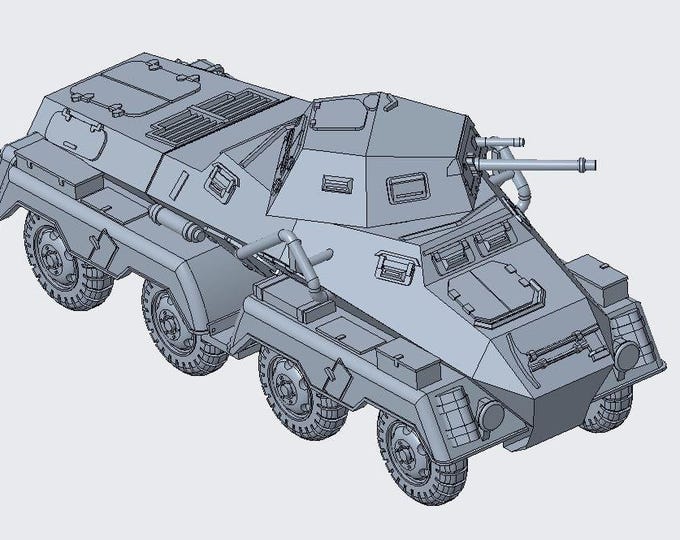 Sd.Kfz. 232 (6-rad)  -15mm 20mm 28mm flames of war, bolt actio, wargaming IIWW, wargaming, model