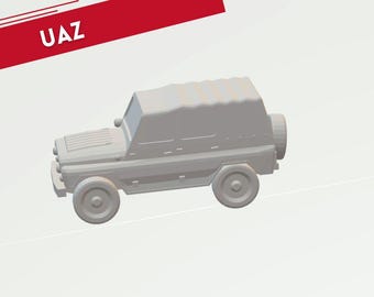 UAZ 469  closed 15mm or 20mm or 28mm  scale model Cold War Polish People's Republic PPA